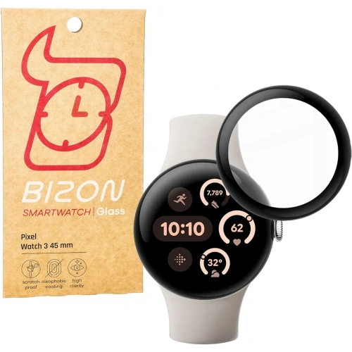 Kup Bizon Glass Watch Edge Hybrid Google Pixel 3 45 mm schwarz - BIZ6453 - {ean13} - Sklep Home Screen