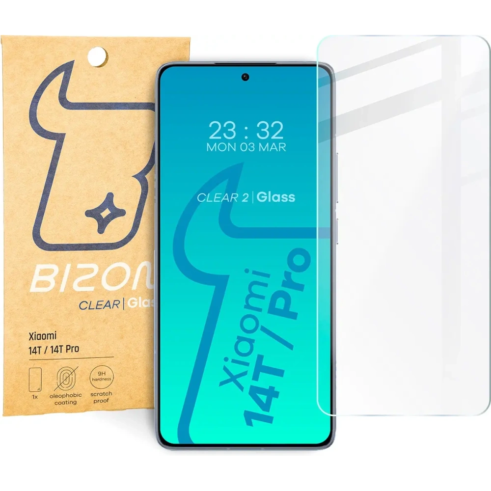 Szkło hartowane Bizon Glass Clear 2 do Xiaomi 14T/14T Pro