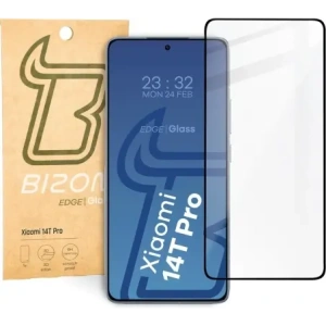 Kup Szkło hartowane Bizon Glass Edge 2 do Xiaomi 14T Pro czarna ramka - BIZ6459 - {ean13} - Sklep Home Screen