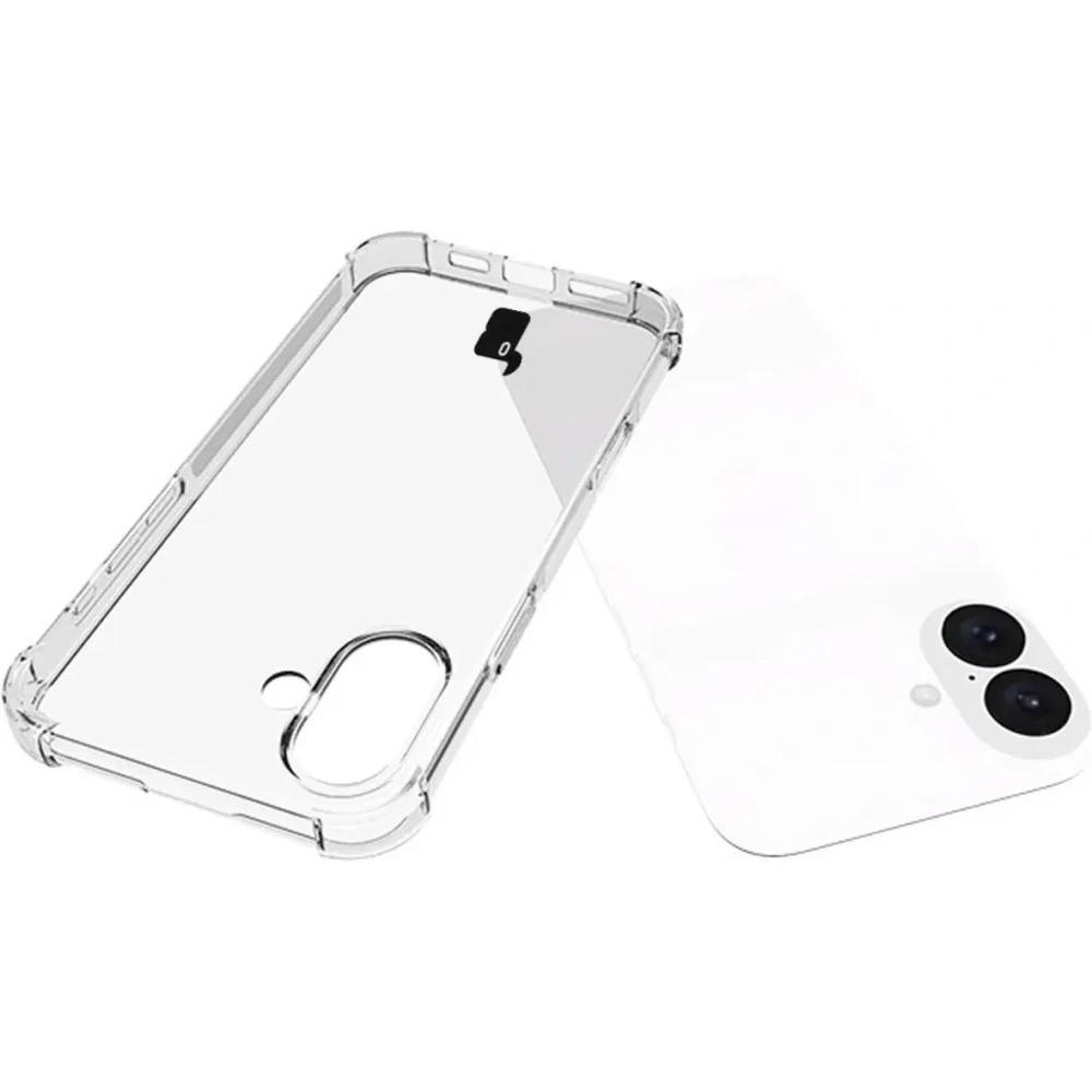 Etui + 2x szkło hartowane na ekran + szkło na obiektyw Bizon Case Clear Pack do Apple iPhone 16 Plus