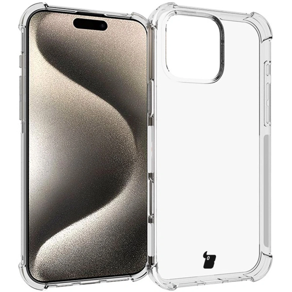 Etui + 2x szkło hartowane na ekran + szkło na obiektyw Bizon Case Clear Pack do Apple iPhone 16 Pro Max