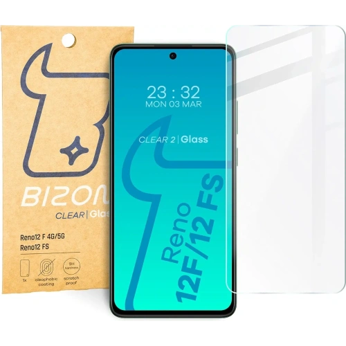 Kup Szkło hartowane Bizon Glass Clear 2 do Oppo Reno12 F 4G/5G/12 FS - BIZ6463 - {ean13} - Sklep Home Screen