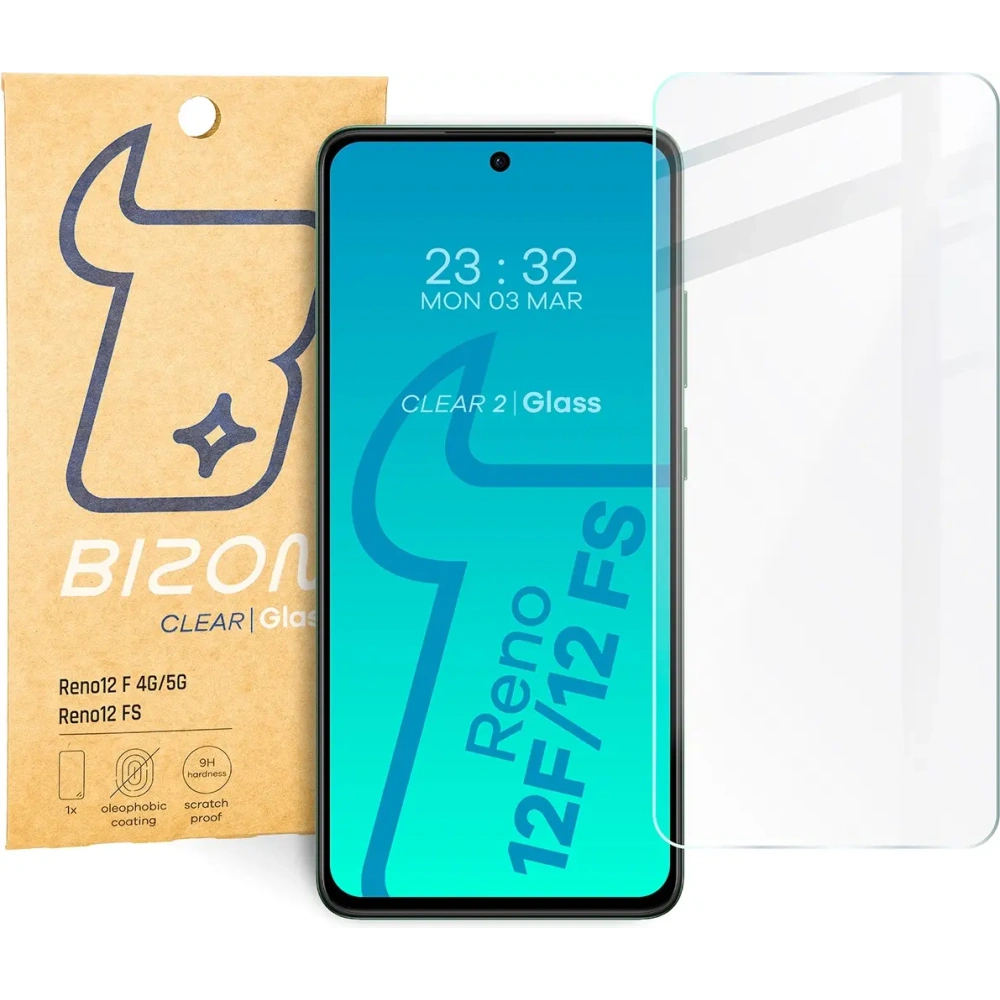 Szkło hartowane Bizon Glass Clear 2 do Oppo Reno12 F 4G/5G/12 FS