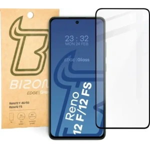 Kup Szkło hartowane Bizon Glass Edge 2 do Oppo Reno12 F 4G/5G/FS czarna ramka - BIZ6464 - {ean13} - Sklep Home Screen