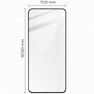 Buy Tempered glass Bizon Glass Edge 2 for Oppo Reno12 F 4G/5G/FS black frame - BIZ6464 - {ean13} - Home Screen Store Europe