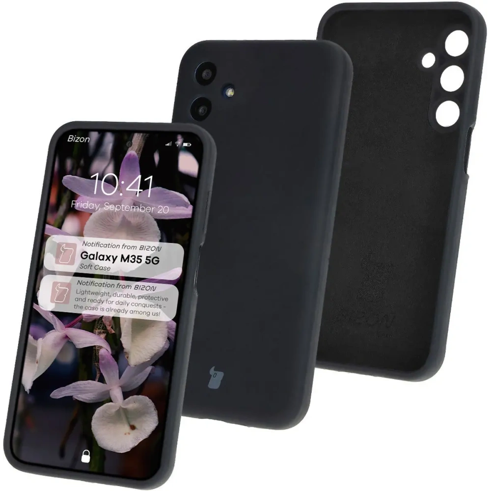 Silikonowe etui Bizon Soft Case do Samsung Galaxy M35 5G czarne
