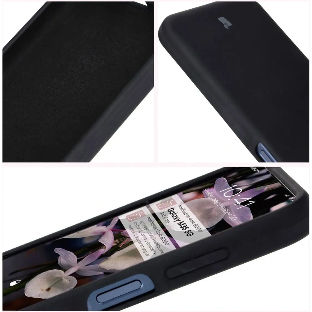 Silikonowe etui Bizon Soft Case do Samsung Galaxy M35 5G czarne