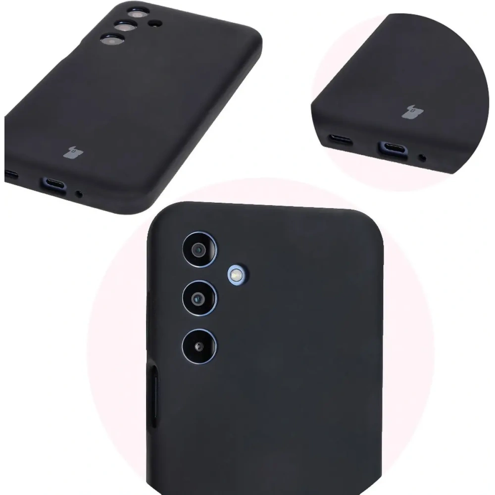 Silikonowe etui Bizon Soft Case do Samsung Galaxy M35 5G czarne