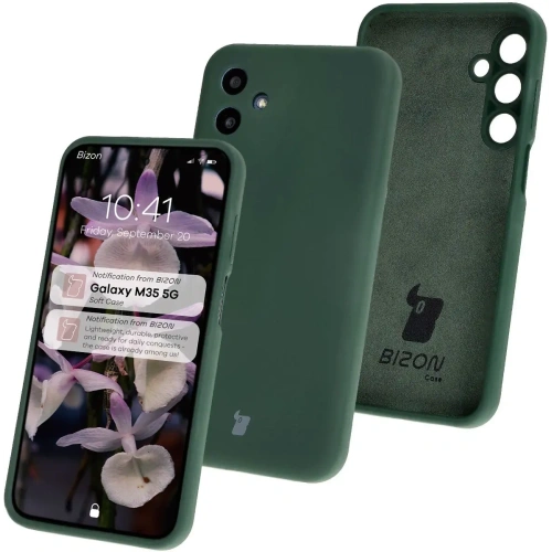 Kup Bizon Soft Case Samsung Galaxy M35 5G dunkelgrün - BIZ6466 - {ean13} - Sklep Home Screen