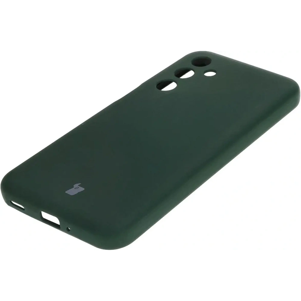 Silikonowe etui Bizon Soft Case do Samsung Galaxy M35 5G ciemnozielone