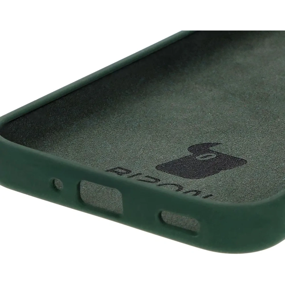 Silikonowe etui Bizon Soft Case do Samsung Galaxy M35 5G ciemnozielone