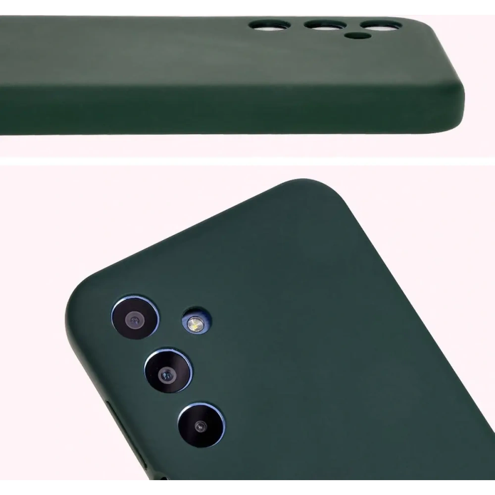 Silikonowe etui Bizon Soft Case do Samsung Galaxy M35 5G ciemnozielone