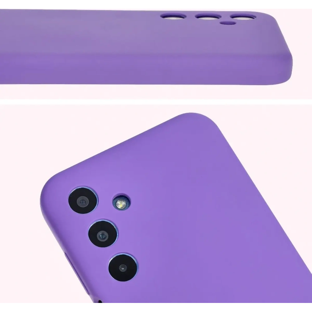 Silikonowe etui Bizon Soft Case do Samsung Galaxy M35 5G fioletowe