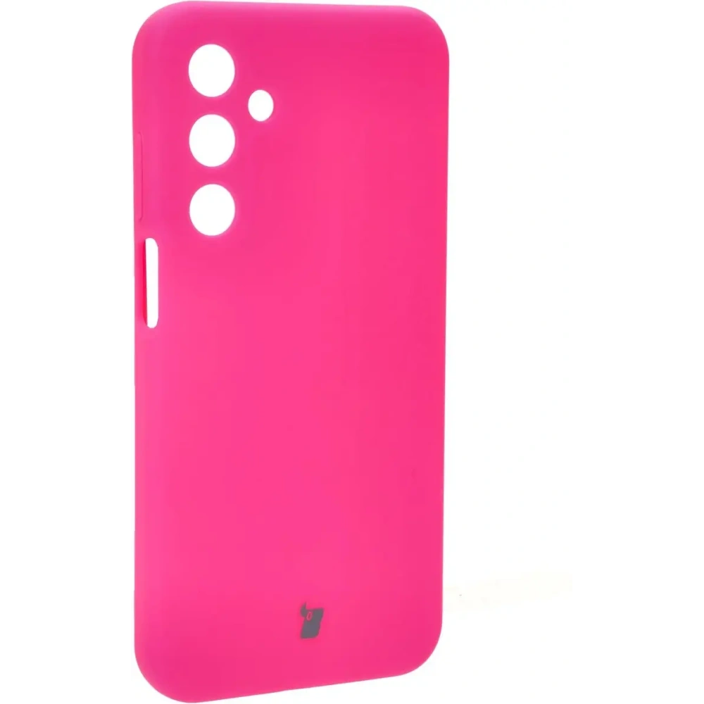 Silikonowe etui Bizon Soft Case do Samsung Galaxy M35 5G neonowo-różowe