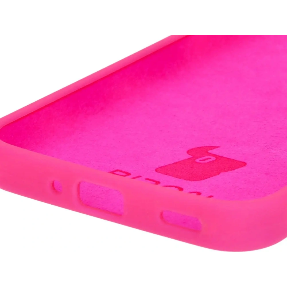 Silikonowe etui Bizon Soft Case do Samsung Galaxy M35 5G neonowo-różowe