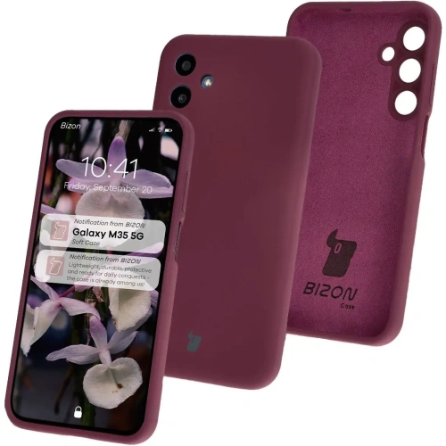 Kup Bizon Soft Case Samsung Galaxy M35 5G mov închis - BIZ6469 - {ean13} - Sklep Home Screen