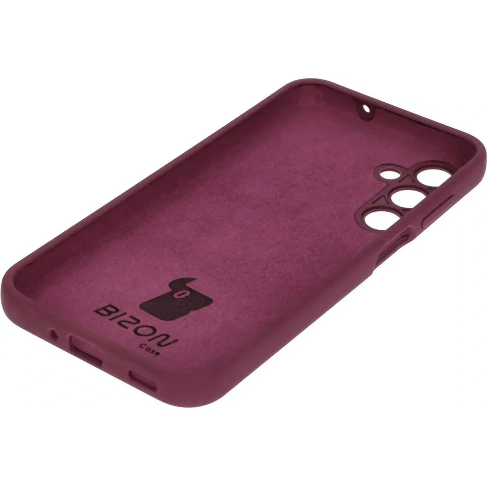 Silikonowe etui Bizon Soft Case do Samsung Galaxy M35 5G ciemnofioletowe