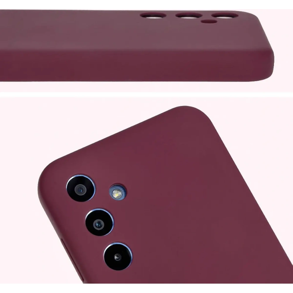 Silikonowe etui Bizon Soft Case do Samsung Galaxy M35 5G ciemnofioletowe