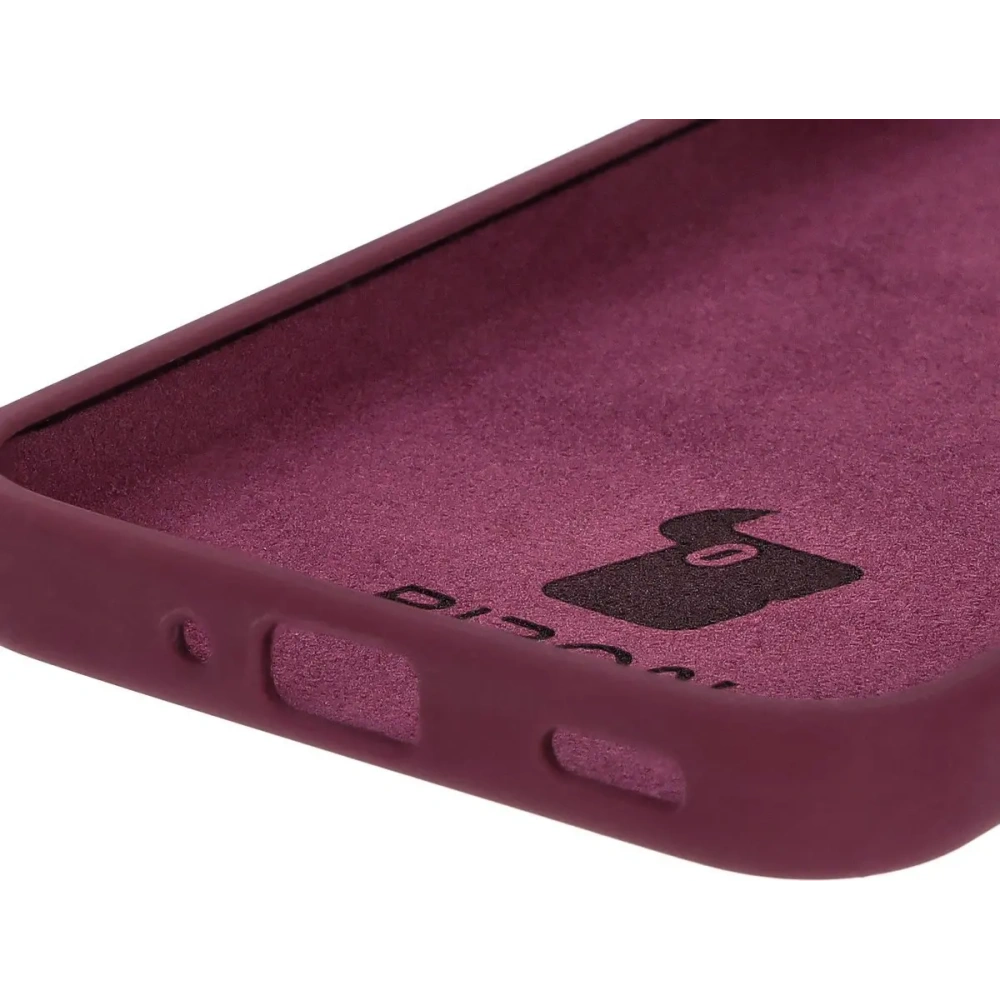 Silikonowe etui Bizon Soft Case do Samsung Galaxy M35 5G ciemnofioletowe