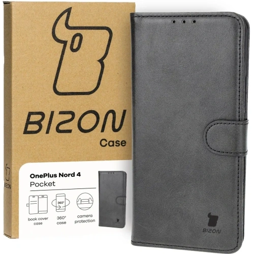 Kup Etui z klapką Bizon Case Pocket do OnePlus Nord 4 czarne - BIZ6470 - {ean13} - Sklep Home Screen