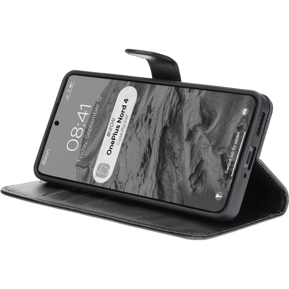 Etui z klapką Bizon Case Pocket do OnePlus Nord 4 czarne