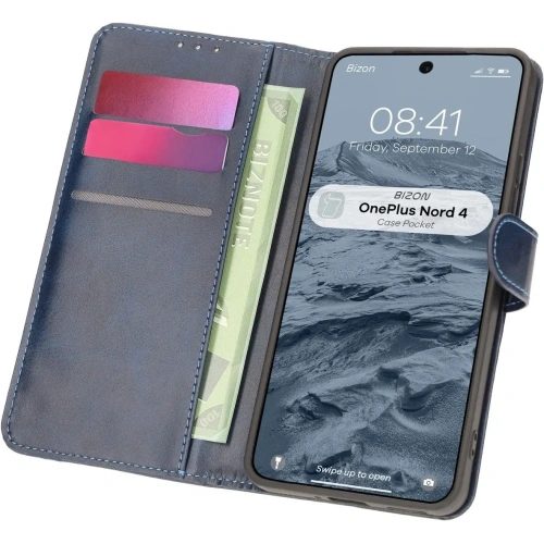 Kup Etui z klapką Bizon Case Pocket do OnePlus Nord 4 granatowe - BIZ6472 - {ean13} - Sklep Home Screen