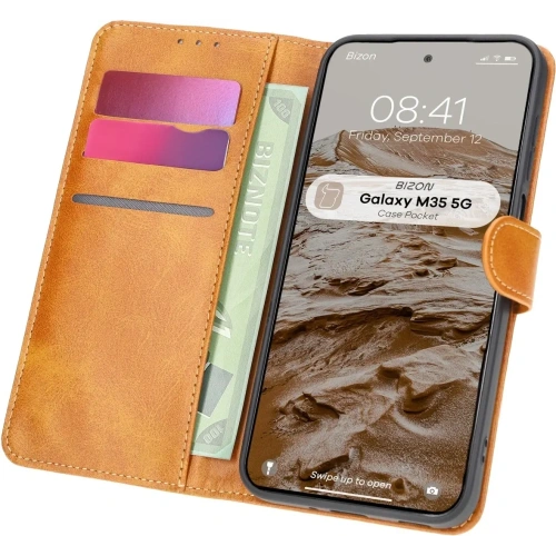 Kup Bizon Case Pocket Samsung Galaxy M35 5G barna - BIZ6474 - {ean13} - Sklep Home Screen