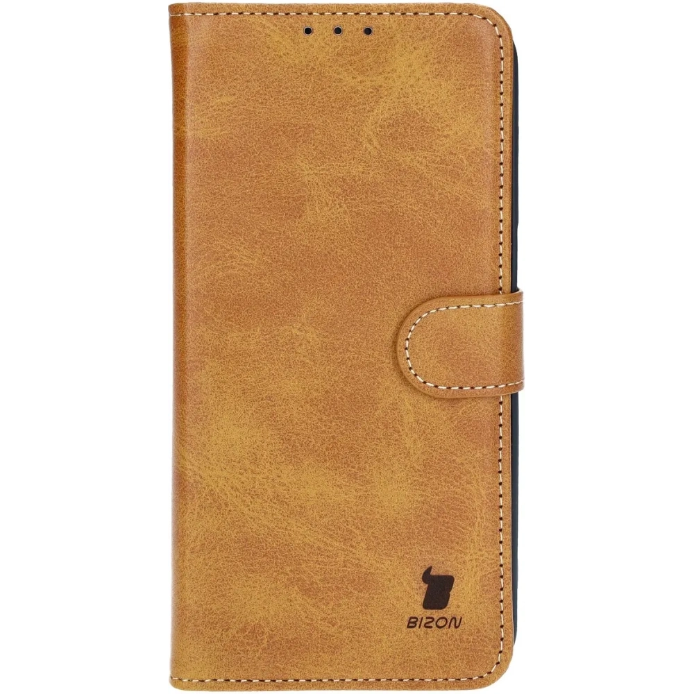 Etui z klapką Bizon Case Pocket do Samsung Galaxy M35 5G brązowe