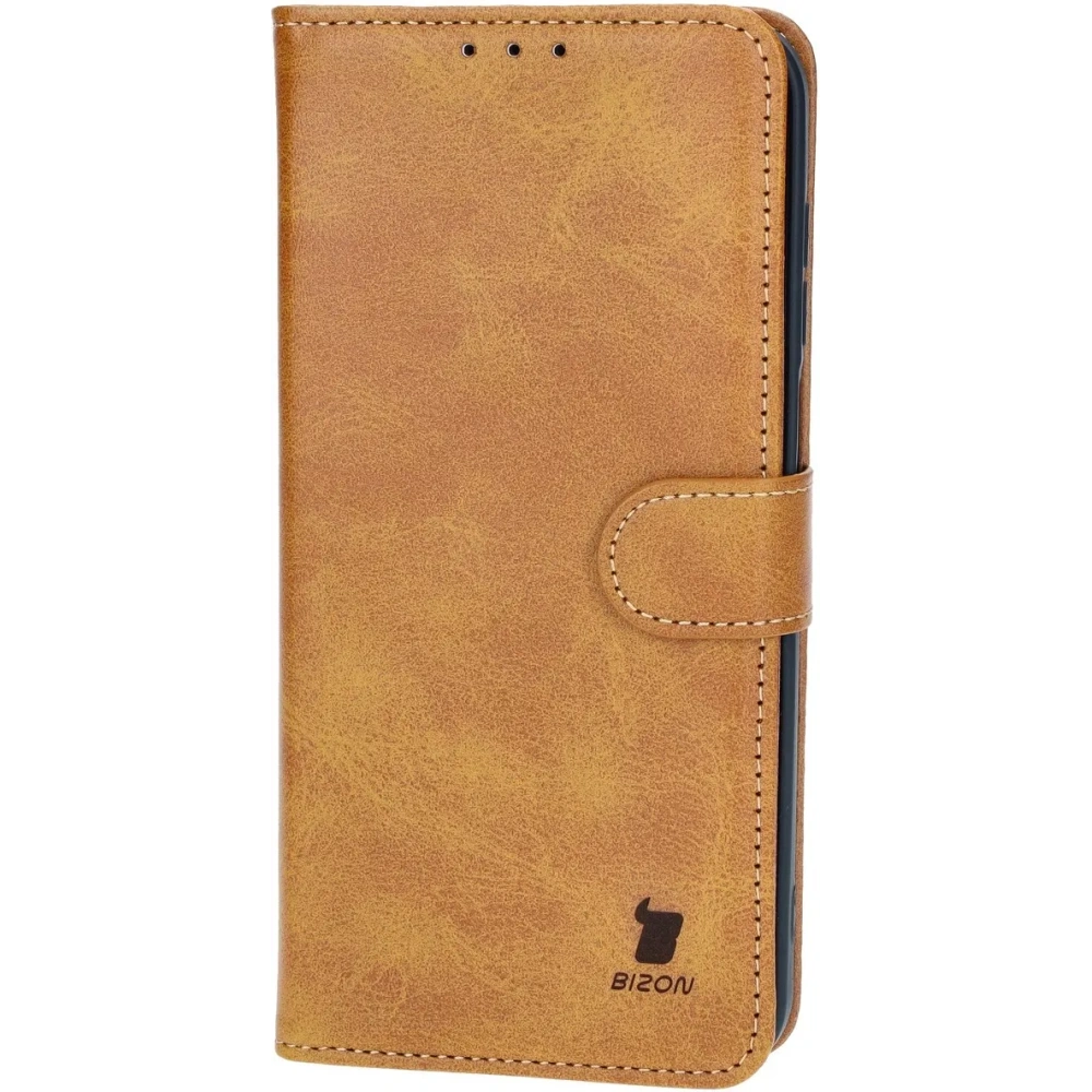 Etui z klapką Bizon Case Pocket do Samsung Galaxy M35 5G brązowe