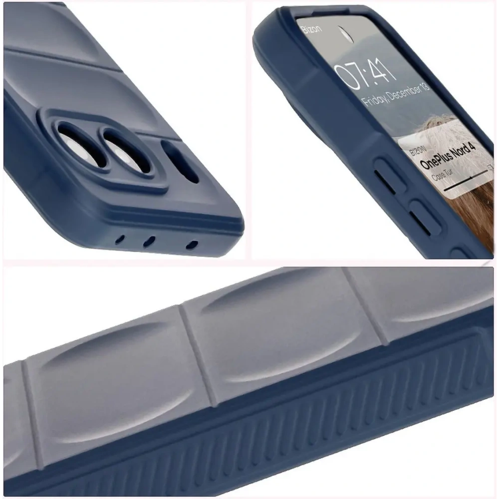 Pancerne etui Bizon Case Tur do OnePlus Nord 4 granatowe