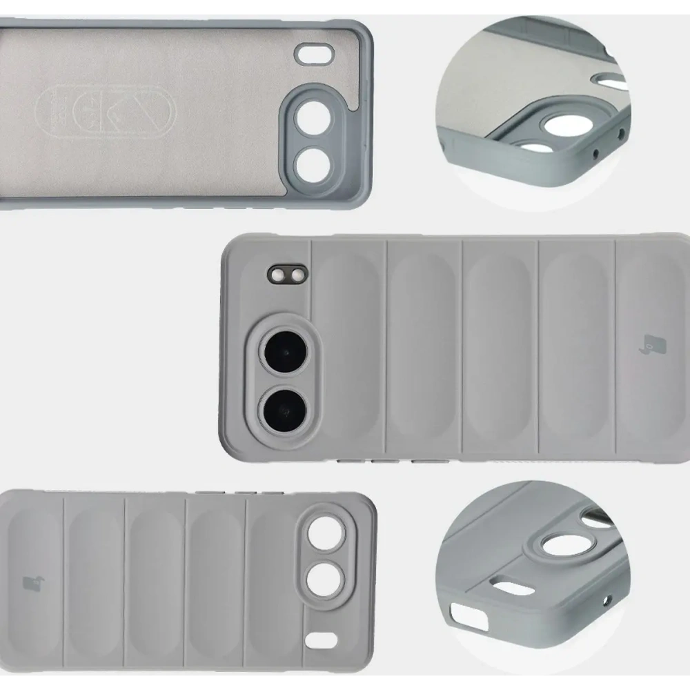 Pancerne etui Bizon Case Tur do OnePlus Nord 4 jasnoszare