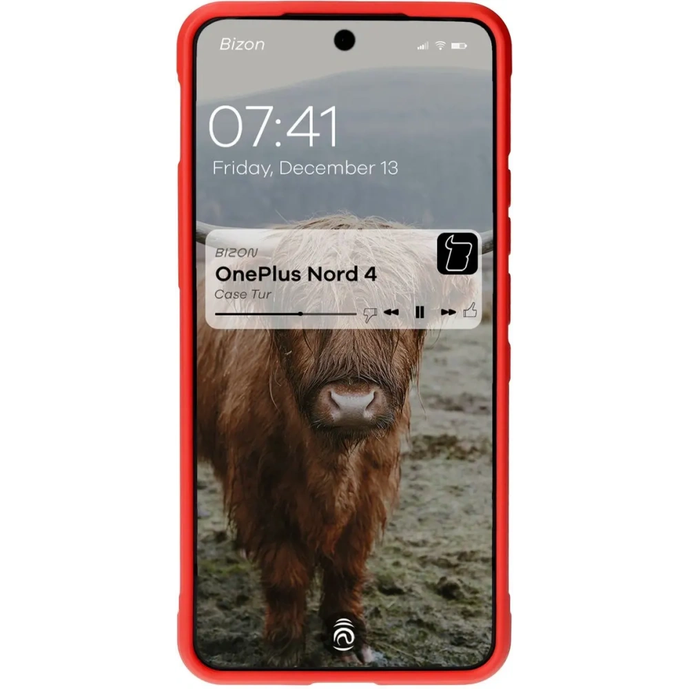 Pancerne etui Bizon Case Tur do OnePlus Nord 4 czerwone