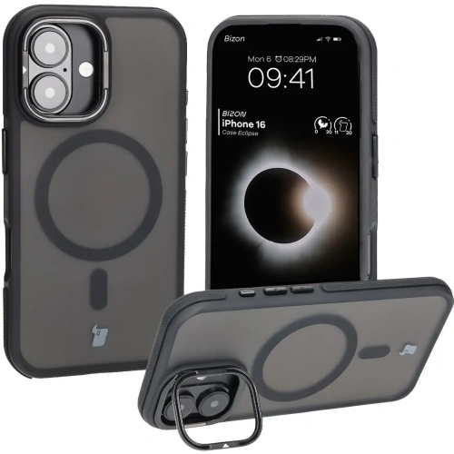Buy Bizon Case Eclipse Apple iPhone 16 smoky with a black frame - BIZ6481 - {ean13} - Home Screen Store Europe