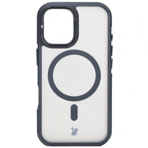 Kup Etui s podstavcem a magnetickým kroužkem Bizon Case Eclipse pro Apple iPhone 16 kouřové s černým rámečkem - BIZ6481 - {ean13} - Sklep Home Screen