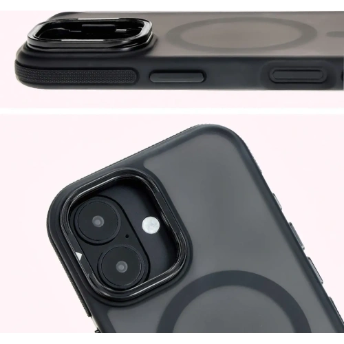 Buy Bizon Case Eclipse Apple iPhone 16 smoky with a black frame - BIZ6481 - {ean13} - Home Screen Store Europe