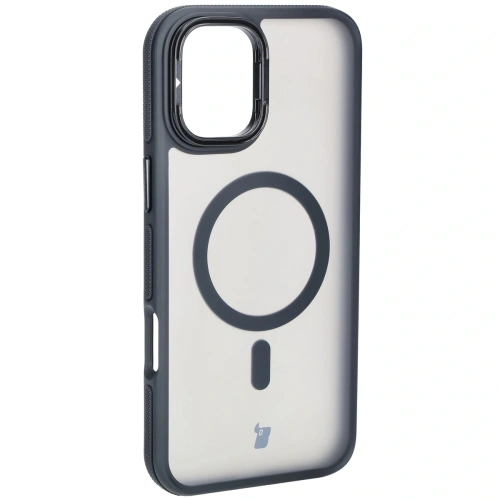 Kup Etui s podstavcem a magnetickým kroužkem Bizon Case Eclipse pro Apple iPhone 16 Plus kouřové s černým rámečkem - BIZ6482 - {ean13} - Sklep Home Screen