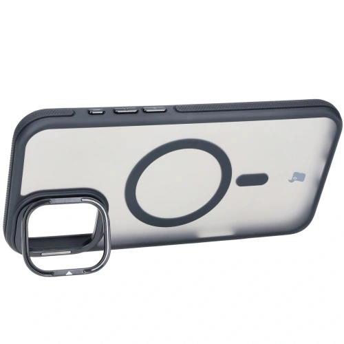 Kup Etui s podstavcem a magnetickým kroužkem Bizon Case Eclipse pro Apple iPhone 16 Plus kouřové s černým rámečkem - BIZ6482 - {ean13} - Sklep Home Screen