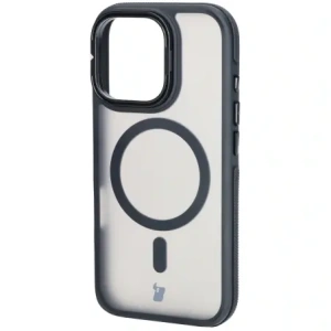 Kup Etui z podstawką i pierścieniem magnetycznym Bizon Case Eclipse do Apple iPhone 16 Pro przydymione z czarną ramką - BIZ6483 - {ean13} - Sklep Home Screen