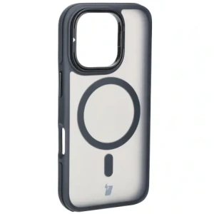 Kup Etui z podstawką i pierścieniem magnetycznym Bizon Case Eclipse do Apple iPhone 16 Pro przydymione z czarną ramką - BIZ6483 - {ean13} - Sklep Home Screen