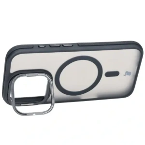 Kup Etui z podstawką i pierścieniem magnetycznym Bizon Case Eclipse do Apple iPhone 16 Pro przydymione z czarną ramką - BIZ6483 - {ean13} - Sklep Home Screen
