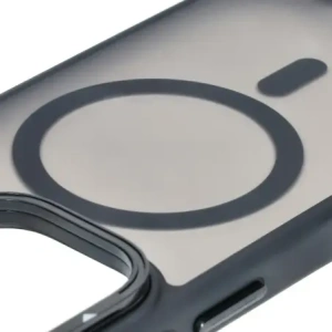 Kup Etui z podstawką i pierścieniem magnetycznym Bizon Case Eclipse do Apple iPhone 16 Pro przydymione z czarną ramką - BIZ6483 - {ean13} - Sklep Home Screen