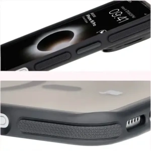 Kup Etui z podstawką i pierścieniem magnetycznym Bizon Case Eclipse do Apple iPhone 16 Pro przydymione z czarną ramką - BIZ6483 - {ean13} - Sklep Home Screen