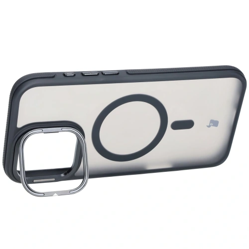 Kup Etui s podstavcem a magnetickým kroužkem Bizon Case Eclipse pro Apple iPhone 16 Pro Max kouřové s černým rámečkem - BIZ6484 - {ean13} - Sklep Home Screen