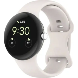 Kup Silikonowy pasek Bizon Strap Watch Silicone do Google Pixel Watch 3 (45mm) perłowy - BIZ6485 - {ean13} - Sklep Home Screen