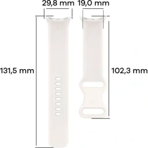 Kup Silikonowy pasek Bizon Strap Watch Silicone do Google Pixel Watch 3 (45mm) perłowy - BIZ6485 - {ean13} - Sklep Home Screen