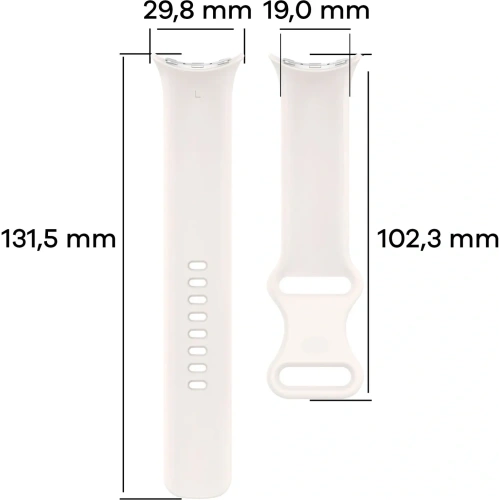 Kup Bizon Strap Watch Silikon Google Pixel Uhr 3 (45mm) Perle - BIZ6485 - {ean13} - Sklep Home Screen