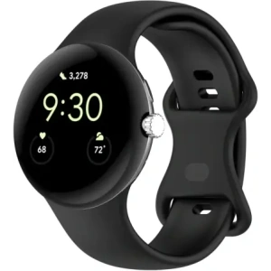 Kup Silikonowy pasek Bizon Strap Watch Silicone do Google Pixel Watch 3 (45mm) czarny - BIZ6486 - {ean13} - Sklep Home Screen
