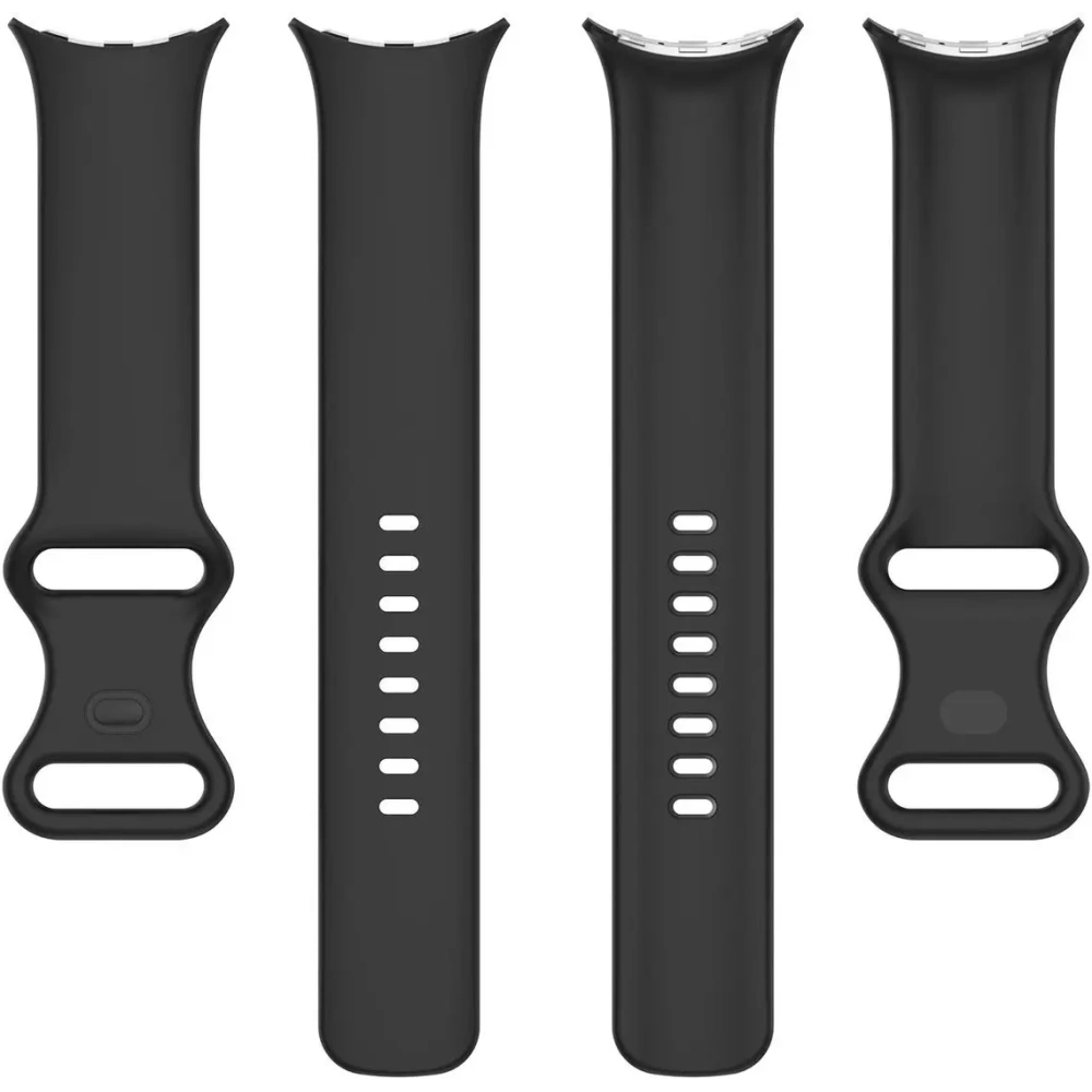 Silikonowy pasek Bizon Strap Watch Silicone do Google Pixel Watch 3 (45mm) czarny