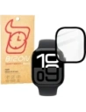 Szkło hybrydowe Bizon Glass Watch Edge Hybrid do Apple Watch 10 46 mm czarne