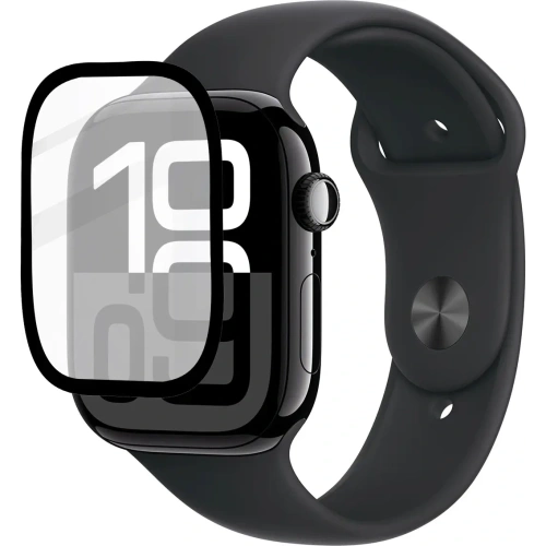 Kup Szkło hybrydowe Bizon Glass Watch Edge Hybrid do Apple Watch 10 46 mm czarne - BIZ6488 - {ean13} - Sklep Home Screen